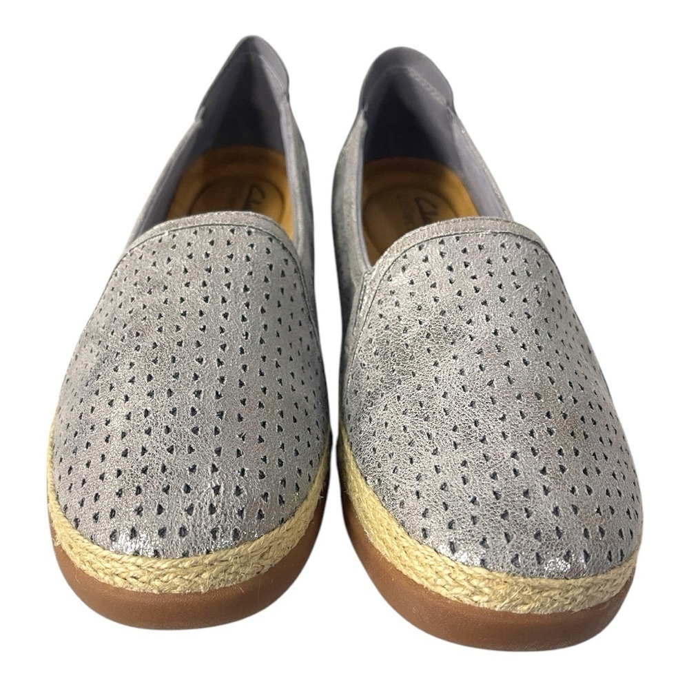 Clarks Elaina Ruby Slip-On Shoes – Pewter – US 9.5 W / EU 41